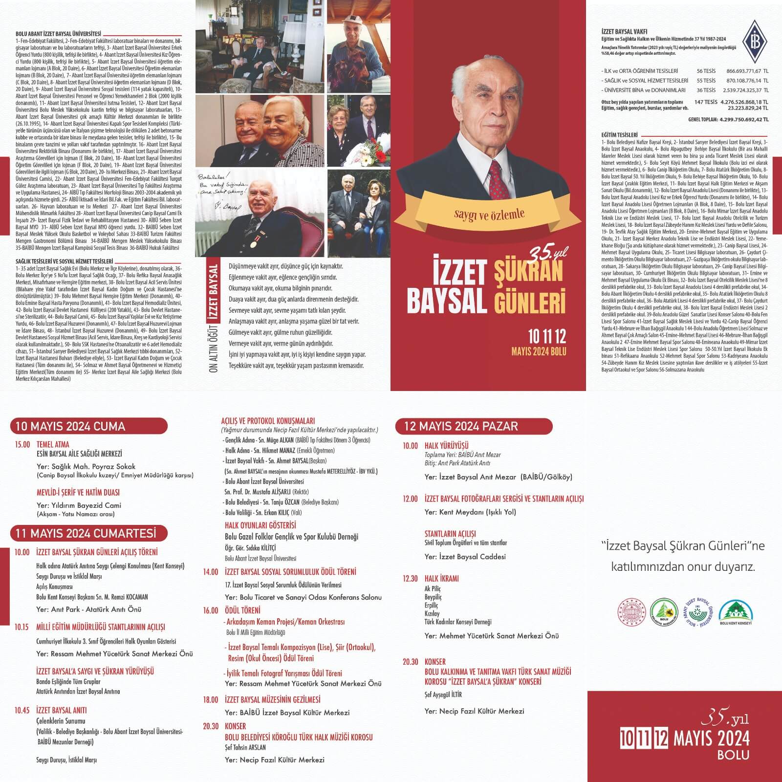 35. İzzet Baysal Şükran Günleri